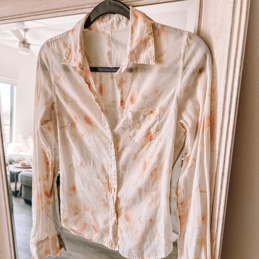 Abercrombie Floral Button Up Top